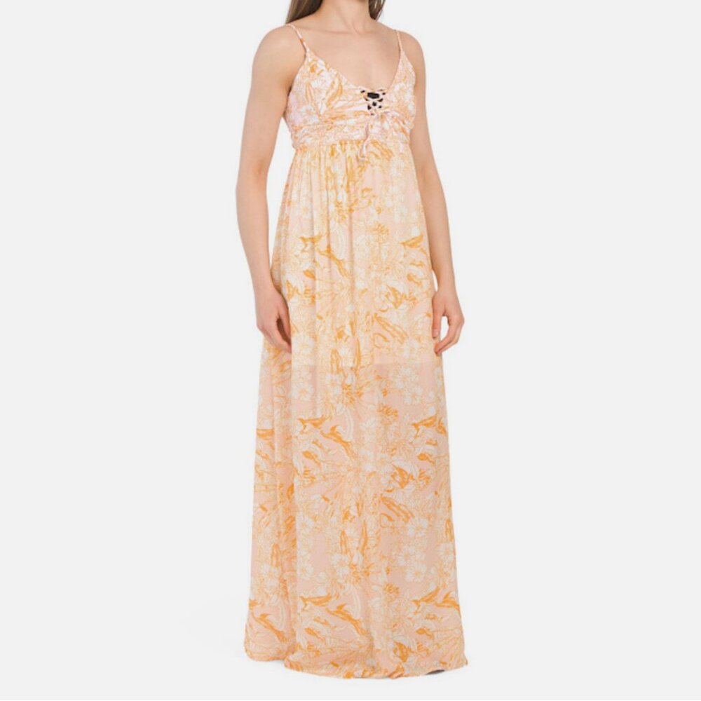 Maaji Floral Print Swim Cover Up Maxi Dress